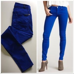 Blue Seven for All Mankind “The Skinny” Jeans